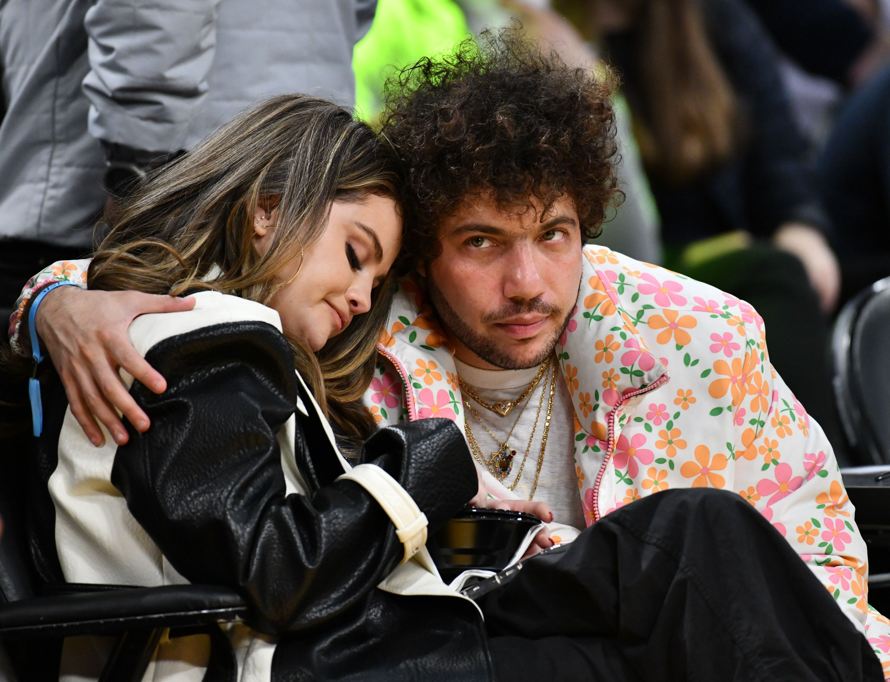 Selena Gomez And Benny Blanco Attend A Basketball Game News Photo 1716492764