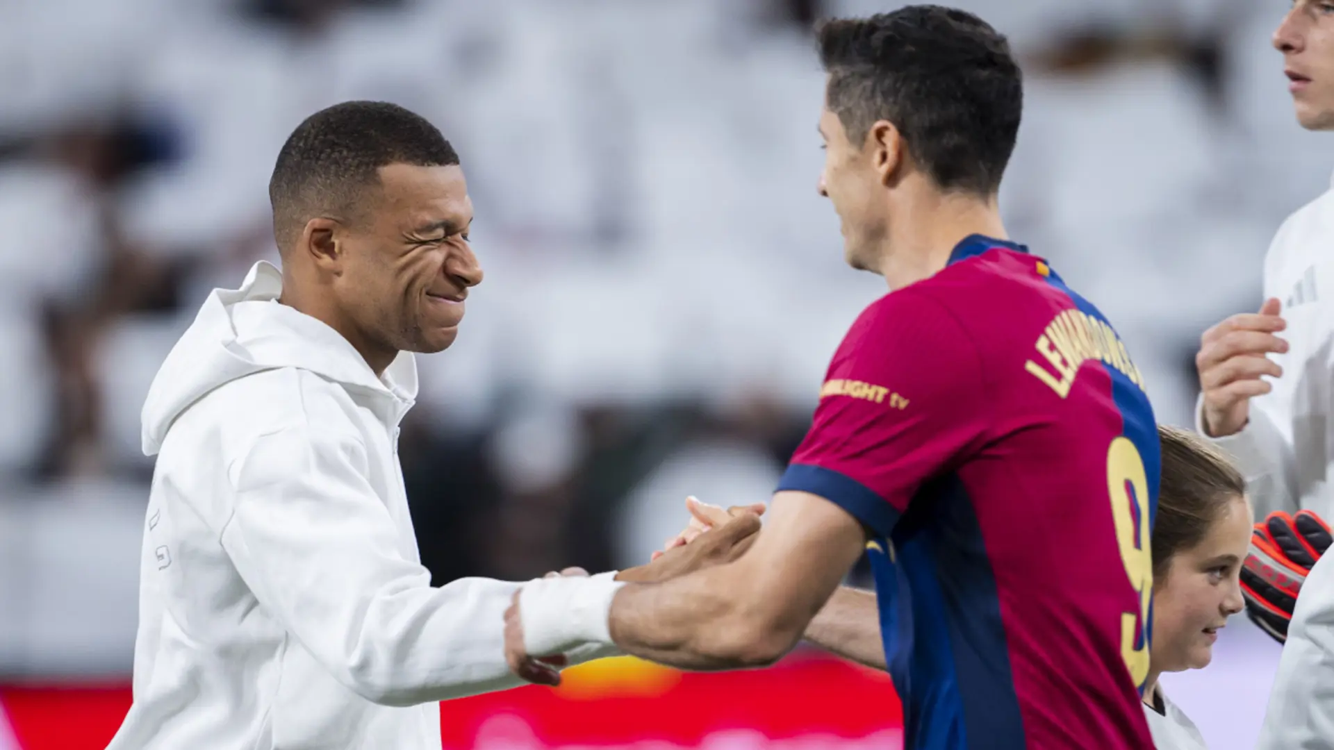Lewandowski Mbappe Barcelona Gol