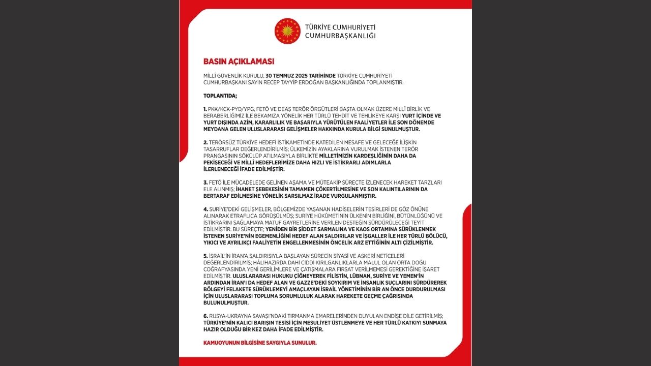 Terorsuz Turkiye Mgk