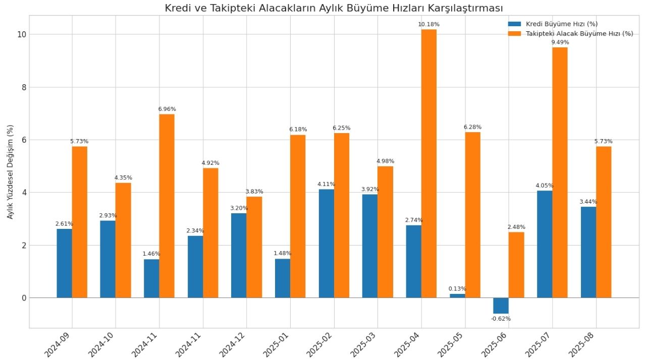 Kredi Aylik Buyume Oranlari