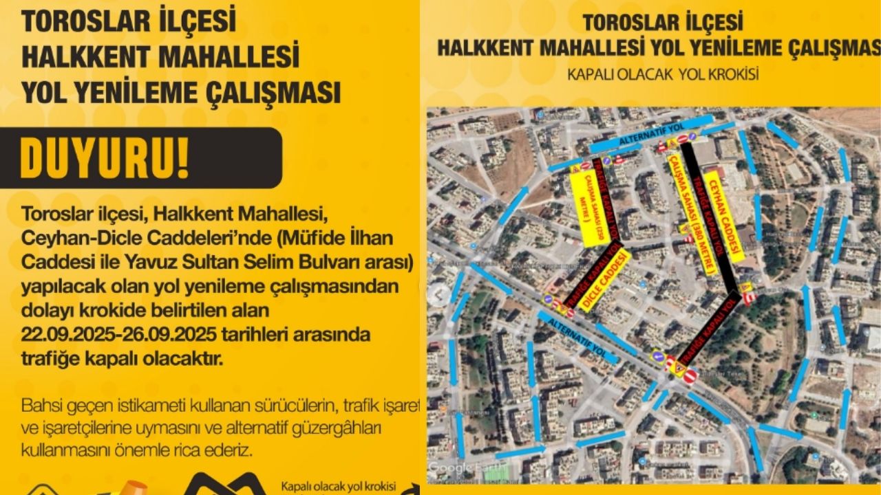 Kapali Yol Krokisi